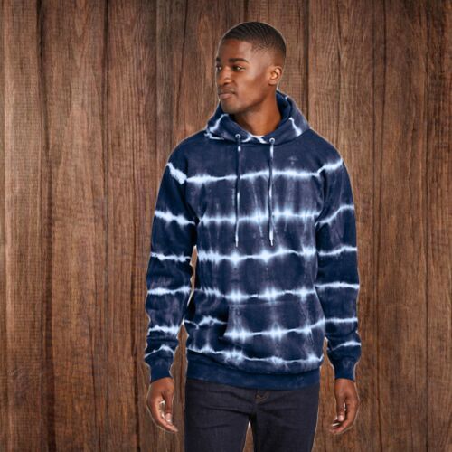 PC143 Adult Allover Stripe Tie Dye Fleece Thumbnail